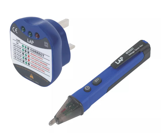 LAP AC VOLTAGE DETECTOR PEN & SOCKET TESTER - MonkeyTools