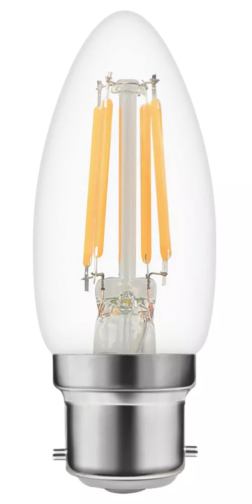 LAP BC CANDLE LED VIRTUAL FILAMENT LIGHT BULB 470LM 3.4W - MonkeyTools