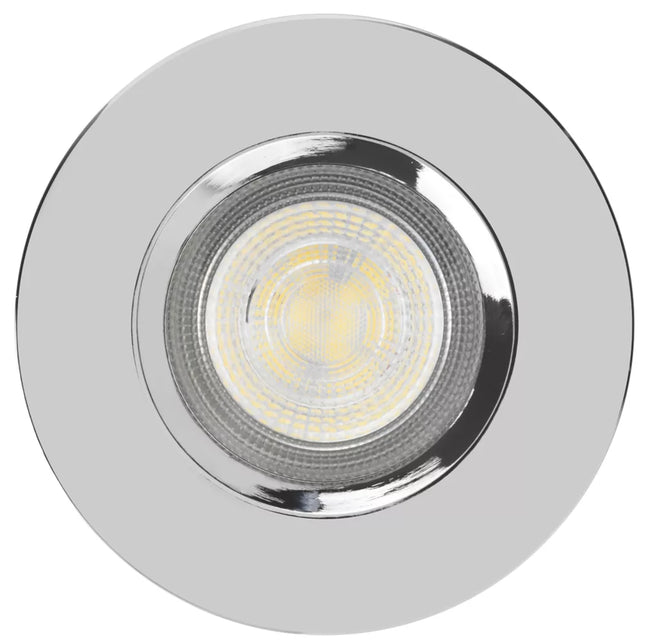 LAP FIXED LED DOWNLIGHTS CHROME 4.5W 420LM 10 PACK - MonkeyTools