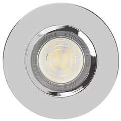 LAP FIXED LED DOWNLIGHTS CHROME 4.5W 420LM 10 PACK
