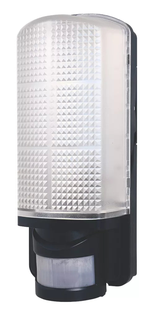 LAP INDOOR & OUTDOOR SQUARE LED BULKHEAD WITH PIR SENSOR BLACK 8W 670LM - MonkeyTools