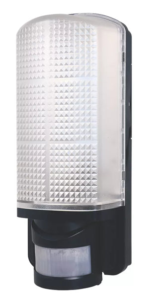 LAP INDOOR & OUTDOOR SQUARE LED BULKHEAD WITH PIR SENSOR BLACK 8W 670LM - MonkeyTools