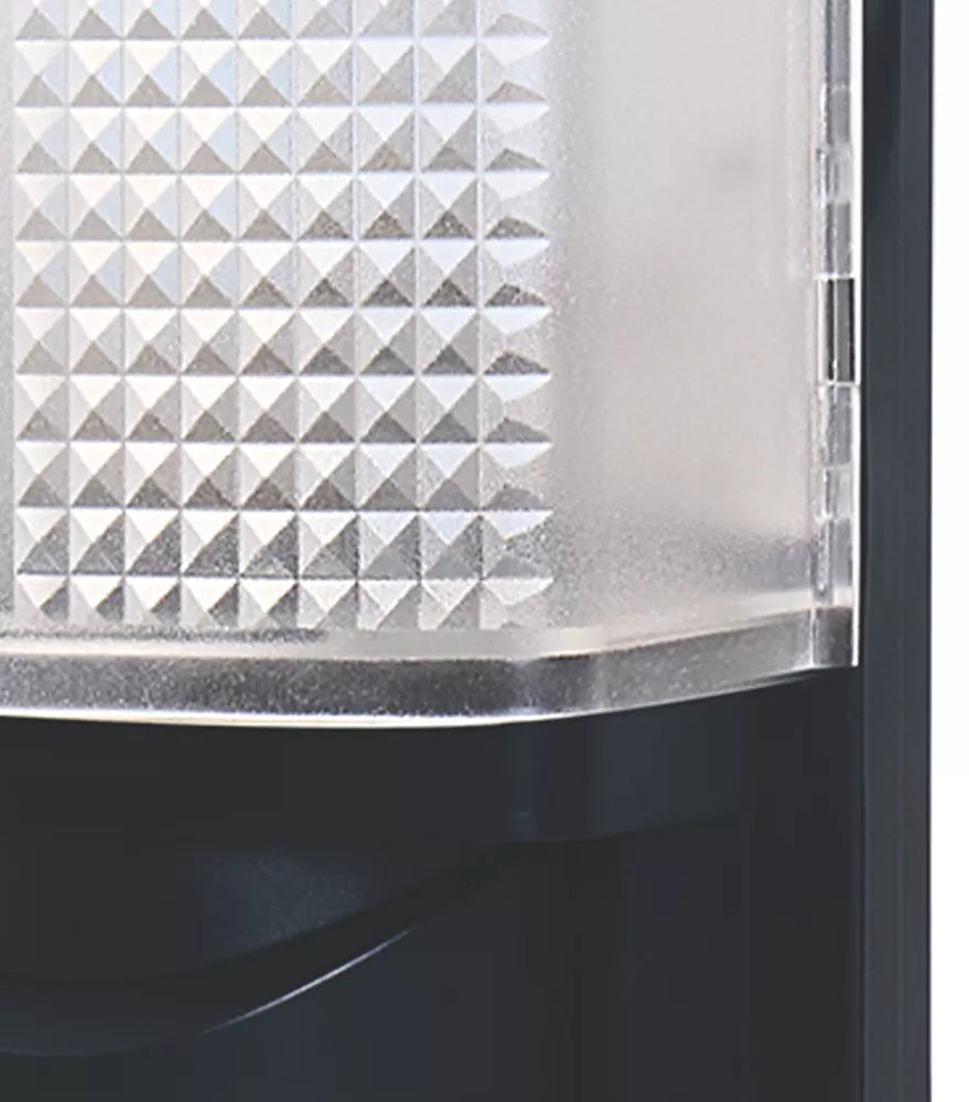 LAP INDOOR & OUTDOOR SQUARE LED BULKHEAD WITH PIR SENSOR BLACK 8W 670LM - MonkeyTools