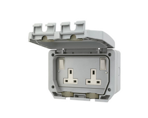 LAP IP66 13A 2-GANG DP WEATHERPROOF OUTDOOR SWITCHED SOCKET - MonkeyTools