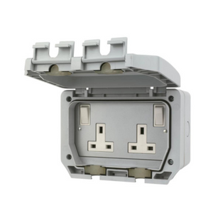 LAP IP66 13A 2-GANG DP WEATHERPROOF OUTDOOR SWITCHED SOCKET - MonkeyTools