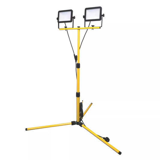 LAP LED MAINS PORTABLE WORK LIGHT WITH TRIPOD 2 X 20W 2 X 2000LM 220-240V - MonkeyTools