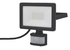 LAP WEYBURN OUTDOOR LED FLOODLIGHT WITH PIR SENSOR BLACK 20W 2000LM