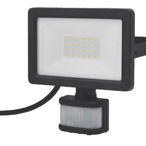 LAP WEYBURN OUTDOOR LED FLOODLIGHT WITH PIR SENSOR BLACK 20W 2000LM - MonkeyTools