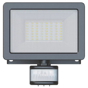 LAP WEYBURN OUTDOOR LED FLOODLIGHT WITH PIR SENSOR BLACK 30W 3000LM - MonkeyTools