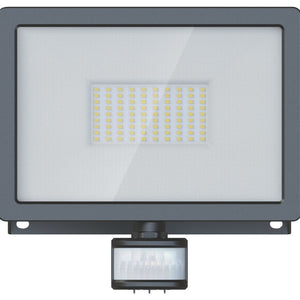 LAP WEYBURN OUTDOOR LED FLOODLIGHT WITH PIR SENSOR BLACK 50W 5000LM - MonkeyTools