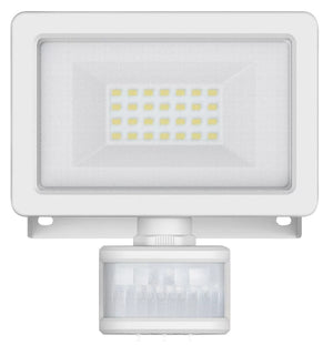 LAP WEYBURN OUTDOOR LED FLOODLIGHT WITH PIR SENSOR WHITE 20W 2000LM - MonkeyTools