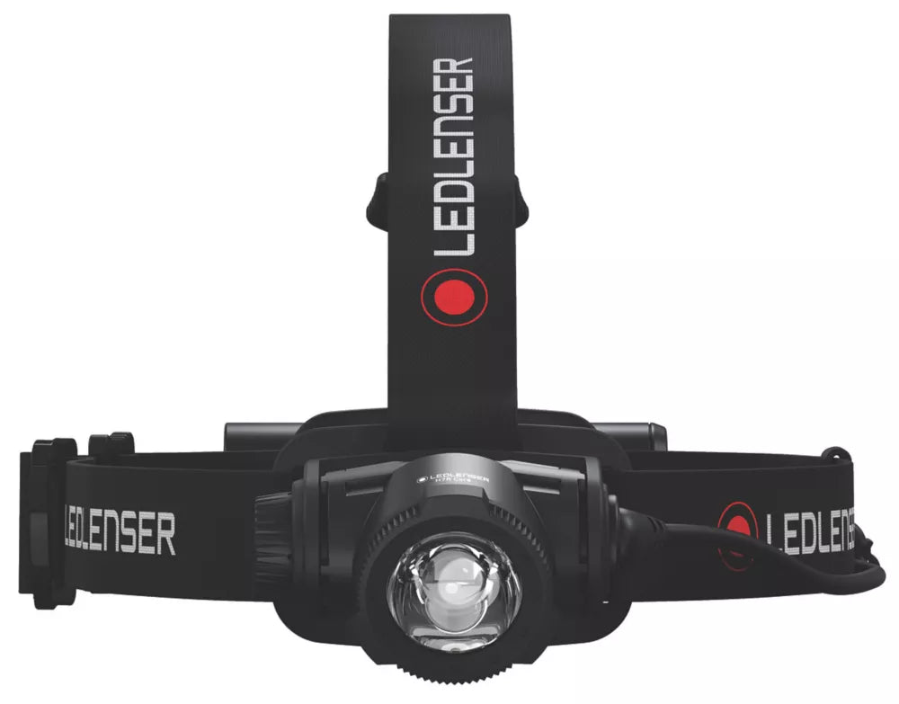 LEDLENSER H7R CORE RECHARGEABLE LED HEAD TORCH BLACK/RED 1000LM - MonkeyTools