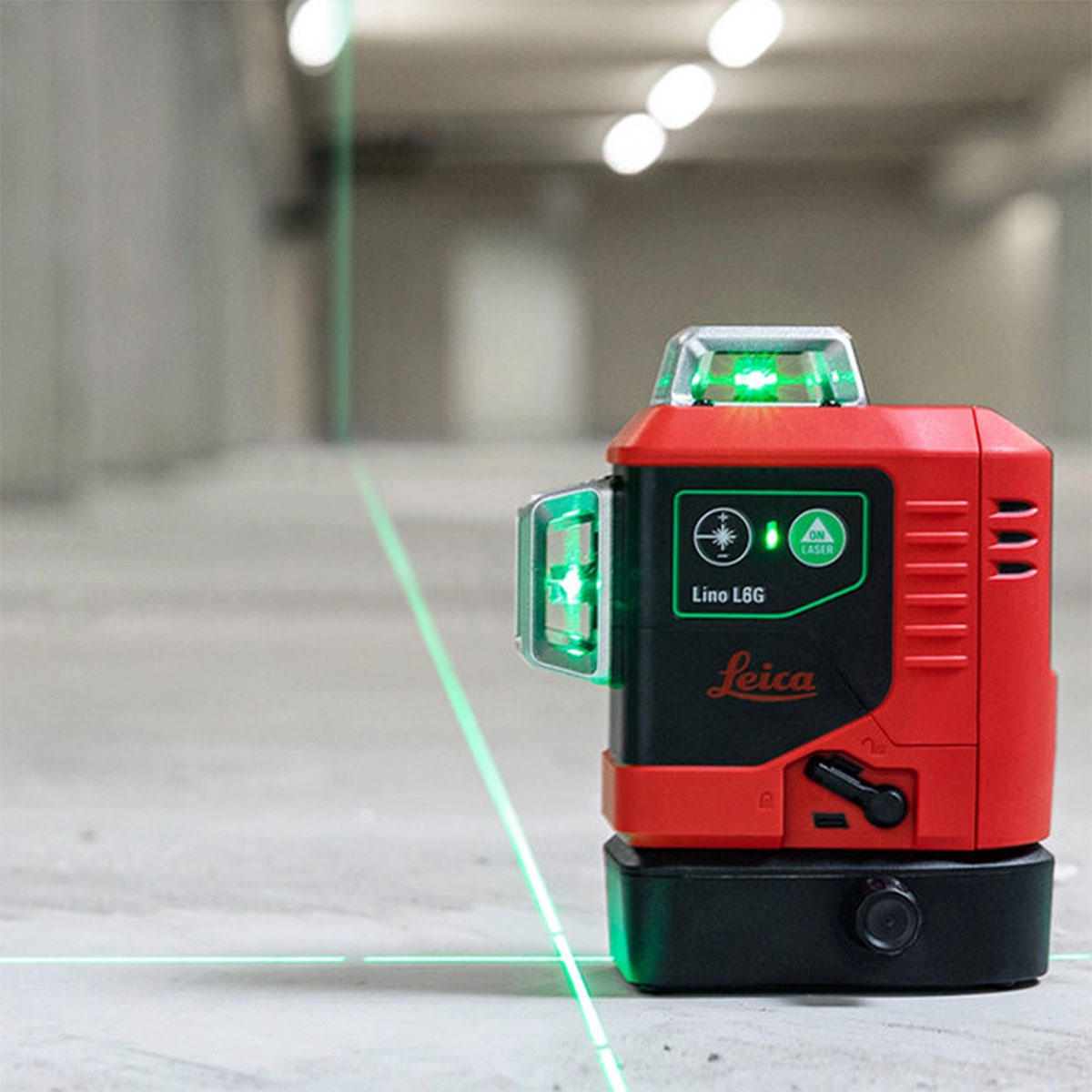 Leica Lino L6G Self-Levelling Green Multi-Line Laser with Battery Charger & Case - MonkeyTools