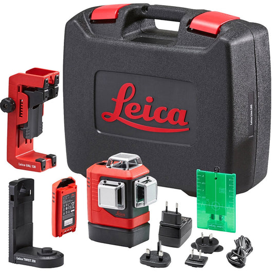 Leica Lino L6G Self-Levelling Green Multi-Line Laser with Battery Charger & Case - MonkeyTools