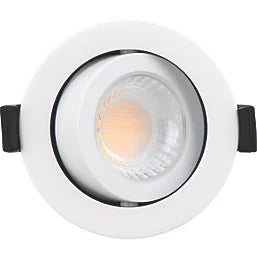LUCECO FTYPE MK 2 ADJUSTABLE CYLINDER FIRE RATED LED DOWNLIGHT DIM TO WARM & CCT WHITE 4-6W 675/690LM - MonkeyTools