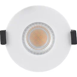 LUCECO FTYPE MK 2 FLAT FIXED CYLINDER FIRE RATED LED DOWNLIGHT CCT COLOUR CHANGE WHITE 4-6W 710/725/750/745LM - MonkeyTools