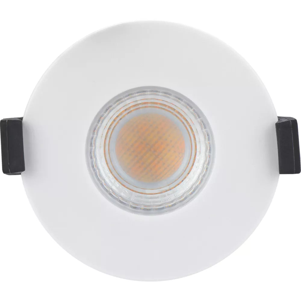 LUCECO FTYPE MK 2 FLAT FIXED CYLINDER FIRE RATED LED DOWNLIGHT DIM TO WARM & CCT WHITE 4-6W 675/690LM - MonkeyTools