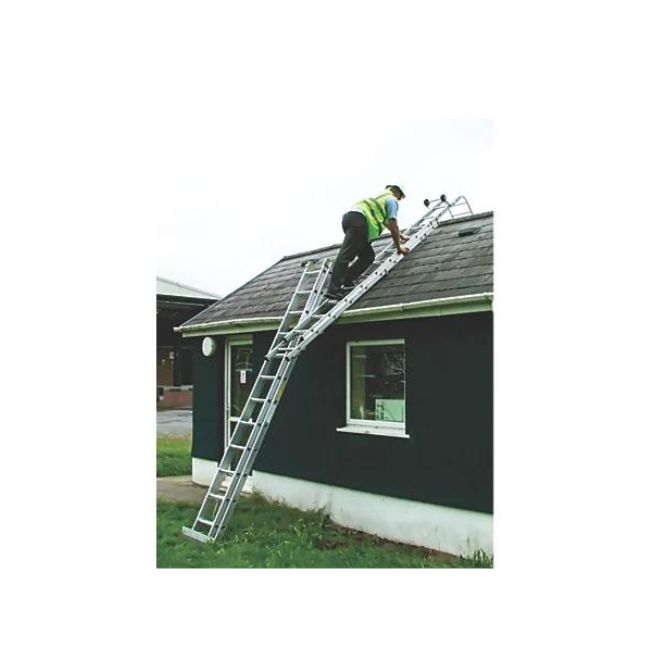 LYTE 2-SECTION ALUMINIUM ROOF LADDER 7.67M - MonkeyTools