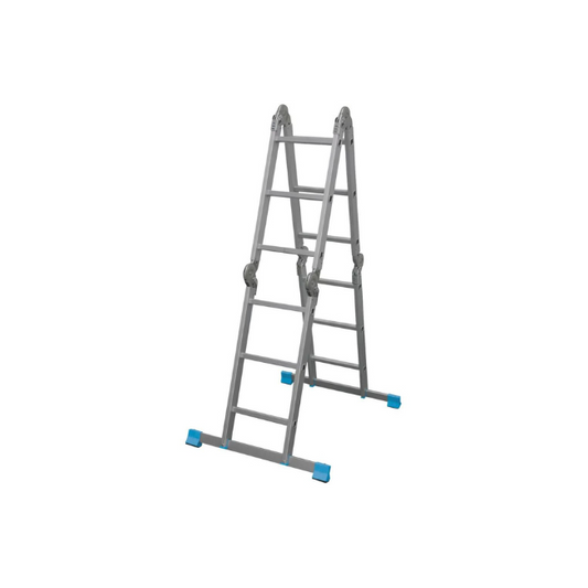 MAC ALLISTER 4-SECTION ALUMINIUM FOLDING LADDER 3.17M - MonkeyTools