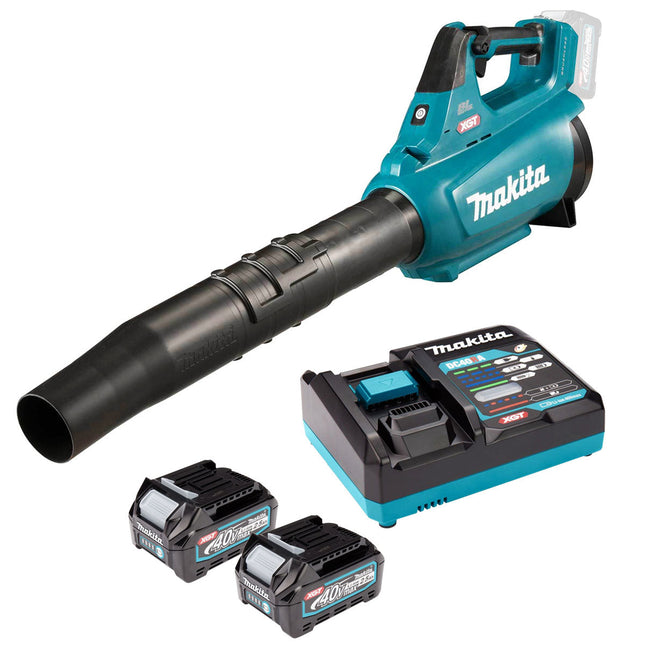 Makita UB001GD202 40V XGT Brushless Blower with 2 x 2.5Ah Batteries & Charger - MonkeyTools