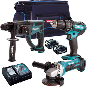 Makita 3 Piece 18V Li-ion Kit 2 x 5.0Ah Batteries & Charger T4TKIT-63 - MonkeyTools