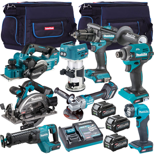 Makita 40V XGT 8 Piece Brushless Power Tool Kit with 3 x 2.5Ah Battery T4TKIT-16047 - MonkeyTools