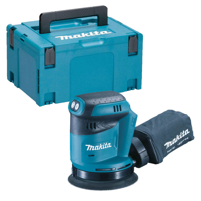 Makita DBO180Z 18V 125mm Random Orbit Sander with Makpac Type 3 Case - MonkeyTools