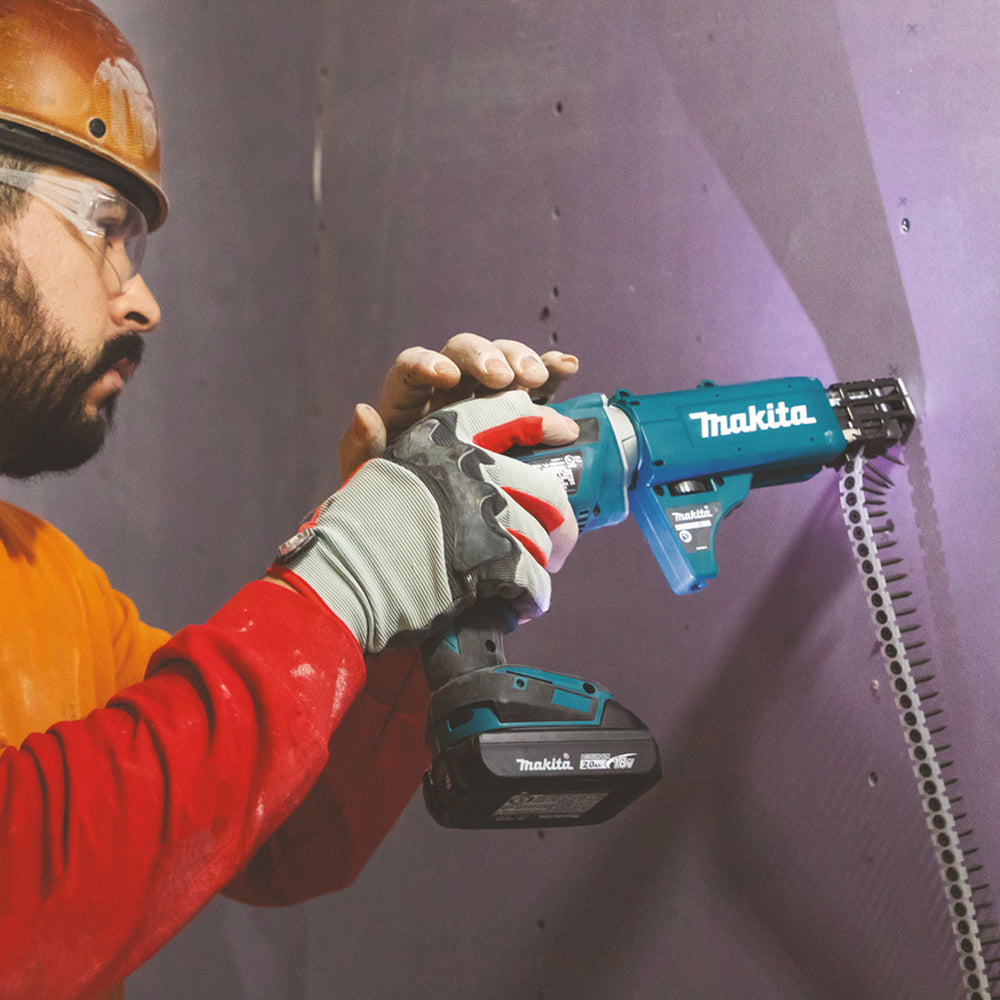 Makita DFS452Z 18V Brushless Drywall Screwdriver With Collated Autofeed Attachment - MonkeyTools