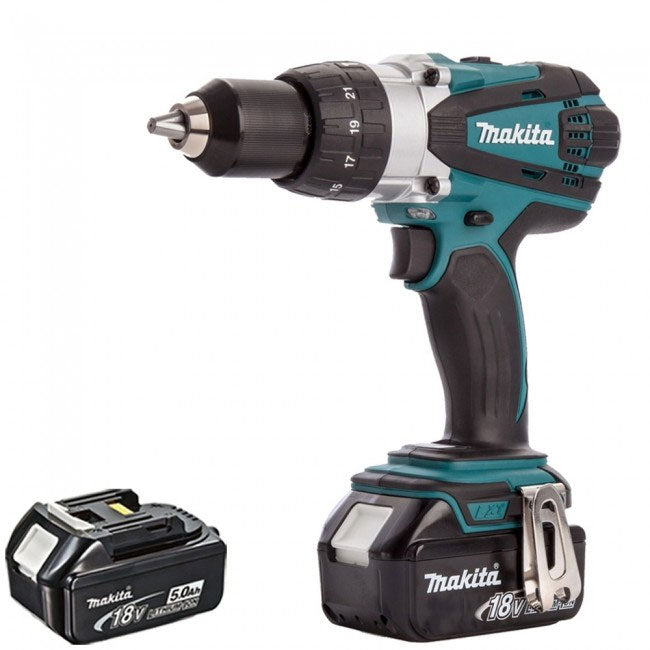 Makita DHP458Z 18V LXT Cordless Combi Drill with 2 x 5.0Ah Batteries - MonkeyTools