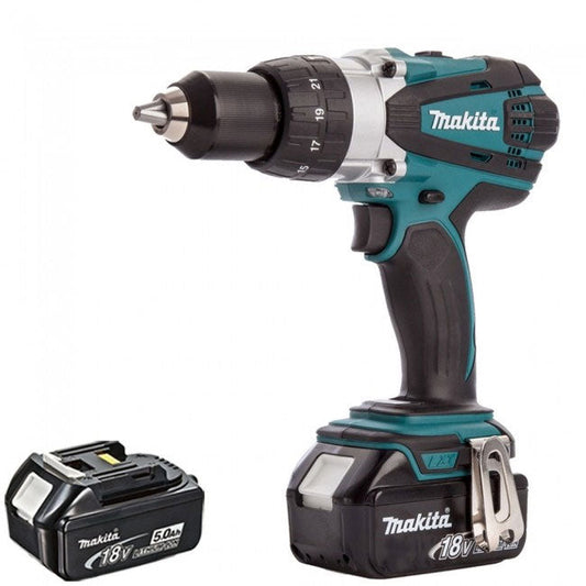 Makita DHP458Z 18V LXT Cordless Combi Drill with 2 x 5.0Ah Batteries - MonkeyTools