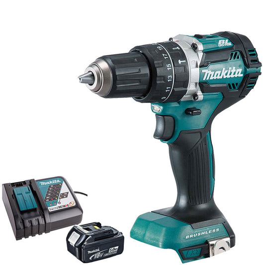 Makita DHP484Z 18V Brushless Combi Drill with 1 x 5.0Ah Battery & Charger - MonkeyTools