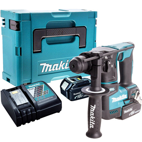 Makita DHR171Z 18V SDS+ Brushless Hammer Drill With 2 x 5.0Ah Batteries & Charger In Case - MonkeyTools