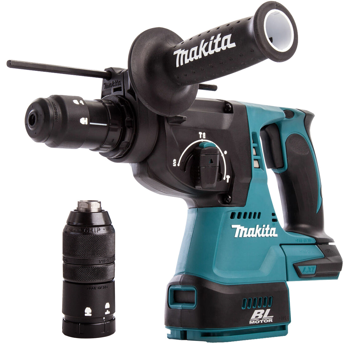 Makita DHR243Z 18V Brushless SDS+ Hammer Drill With 2 x 5.0Ah Batteries & Charger In Case - MonkeyTools