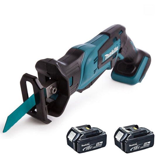Makita DJR185Z 18V Cordless Mini Reciprocating Saw With 2 x 5.0Ah Batteries - MonkeyTools