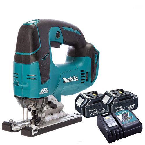 Makita DJV182Z 18v LXT Brushless Jigsaw With 2 x 5Ah Battery & Charger - MonkeyTools