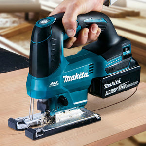 Makita DJV184Z 18V Brushless Top Handle Jigsaw with 1 x 5.0Ah Battery Charger & Bag - MonkeyTools