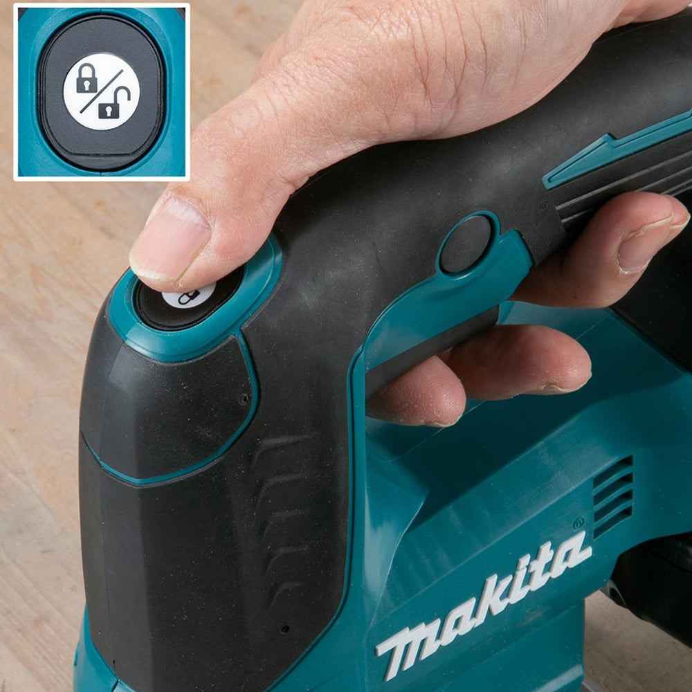 Makita DJV184Z 18V Brushless Top Handle Jigsaw with 1 x 5.0Ah Battery Charger & Bag - MonkeyTools