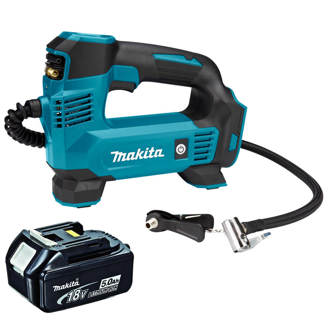 Makita DMP180Z 18V Inflator Pump with 1 x 5.0Ah Battery - MonkeyTools