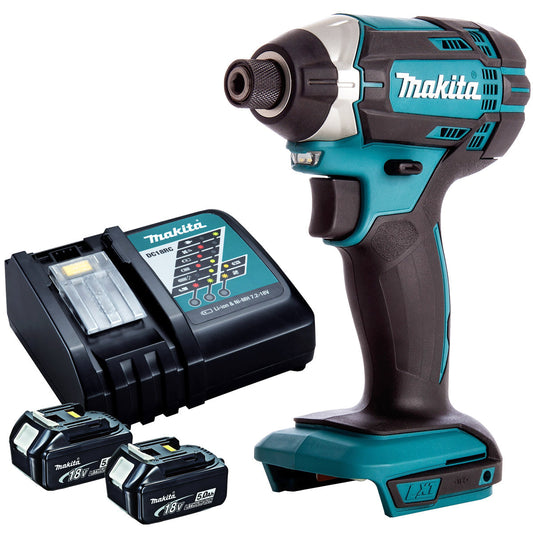 Makita DTD152Z 18V LXT Cordless Impact Driver With 2 x 5.0Ah Batteries & Charger - MonkeyTools