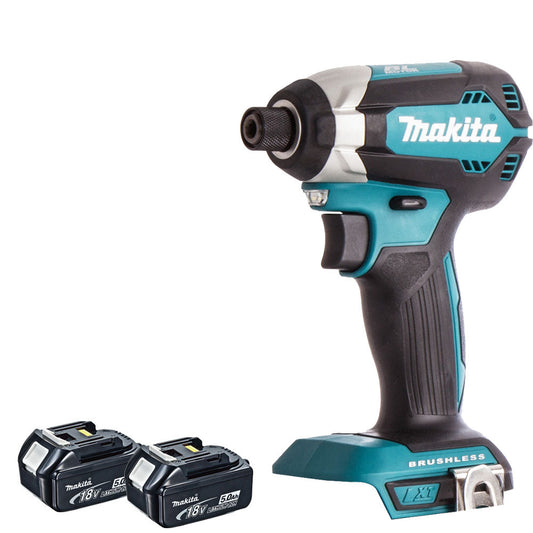 Makita DTD153Z 18V Brushless Impact Driver With 2 x 5.0Ah Batteries - MonkeyTools