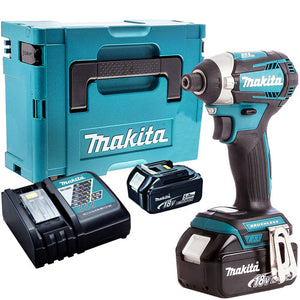 Makita DTD154Z 18V LXT Brushless Impact Driver with 2 x 5.0Ah Batteries & Charger in Case - MonkeyTools