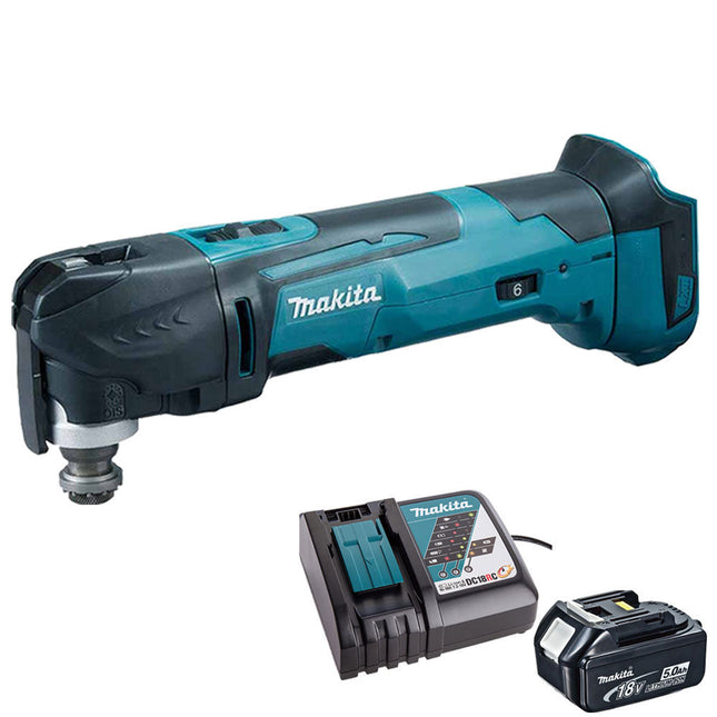 Makita DTM51Z 18V Cordless Oscillation Multi Tool with 1 x 5.0Ah Battery & Charger - MonkeyTools