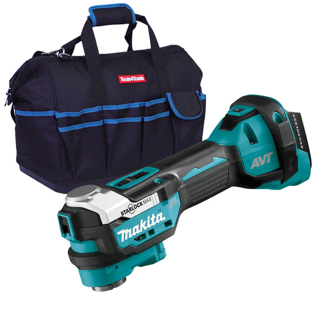 Makita DTM52Z 18V LXT Brushless Multi Tool Starlock Keyless Change & Tool Bag - MonkeyTools