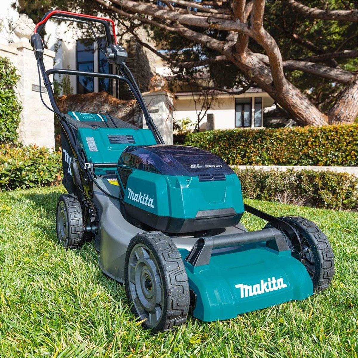 Makita DLM462Z 36V Brushless 460mm Lawn Mower with 2 x 5.0Ah Battery & Charger - MonkeyTools