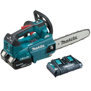 Makita DUC256PG2 36V Brushless Chainsaw 25cm with 2 x 6.0Ah Batteries & Charger - MonkeyTools