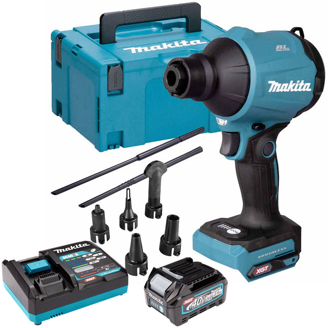 Makita AS001GZ05 40V Dust Blower with 1 x 2.5Ah Battery Charger & Case - MonkeyTools