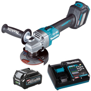 Makita GA022GZ 40V 115mm Brushless Angle Grinder With 1 x 2.5Ah Battery & Charger - MonkeyTools