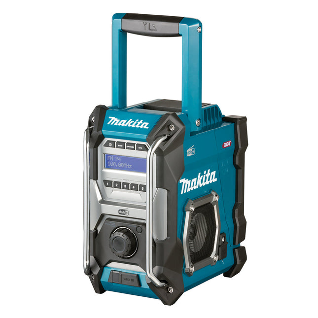Makita MR003GZ 40V XGT FM/DAB/DAB+ Jobsite Radio Blue Body Only - MonkeyTools