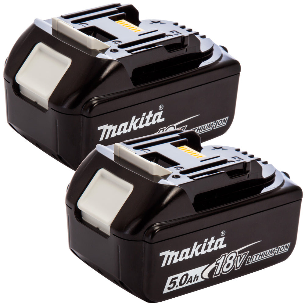 Makita BL1850B 18V LXT Li-ion 5.0Ah Genuine Battery 196673-6 Twin Pack - MonkeyTools