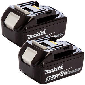 Makita BL1850B 18V LXT Li-ion 5.0Ah Genuine Battery 196673-6 Twin Pack - MonkeyTools